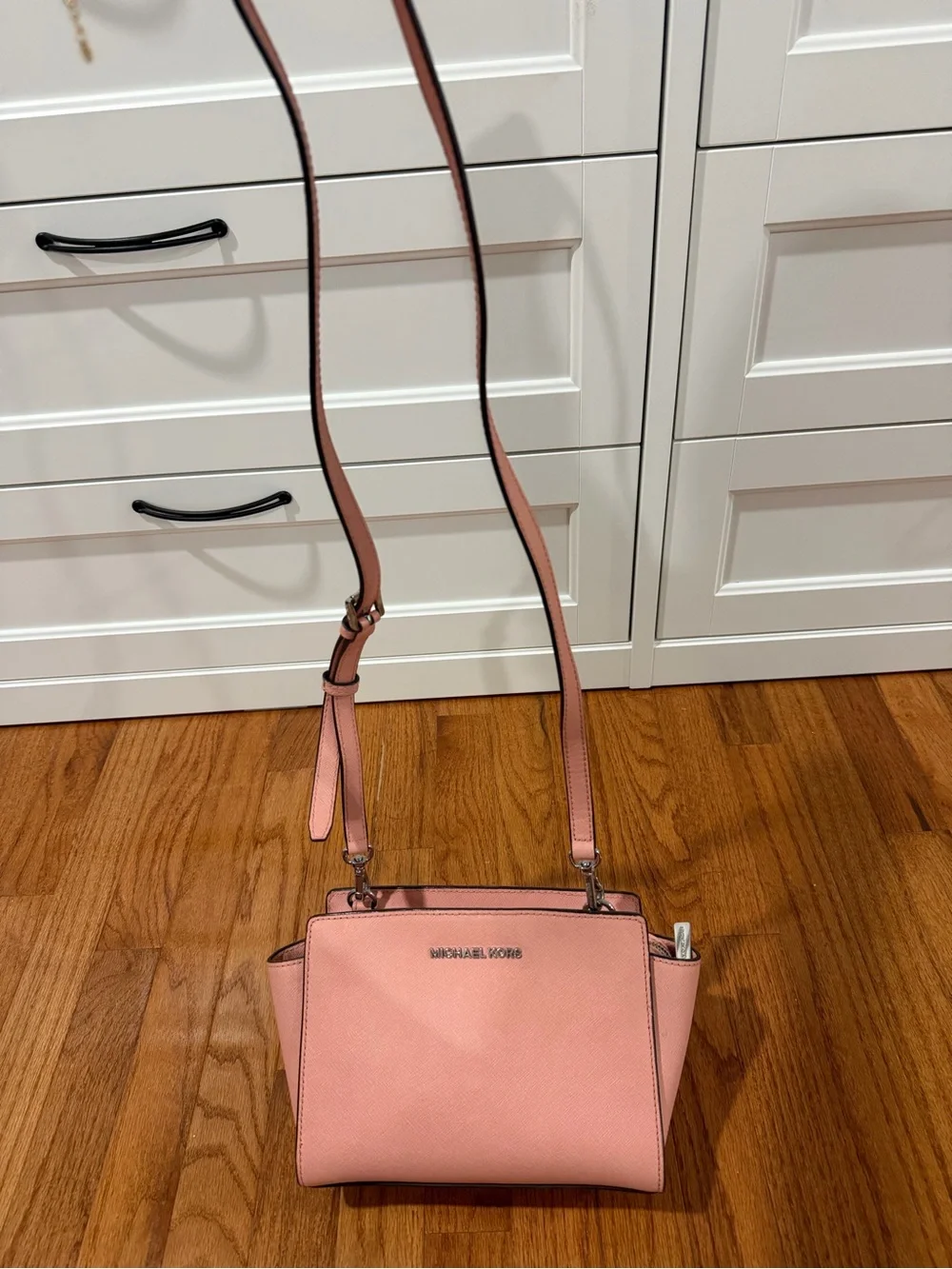Michael Kors Blush Pink Saffiano Crossbody Bag